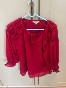 Chic Red Blouse