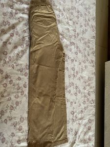Khaki Straight Leg Pants