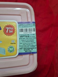 Lasvegas 7 Pcs Multipurpose Container Set