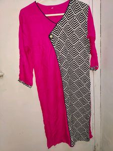Dark Pink Lining Kurti