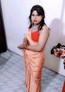 Elegant Peach Saree with Intricate Embroidery wit