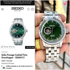 Seiko Presage Automatic Green Dial Watch
