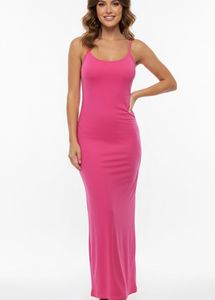 Pink Bodycon Maxi Dress