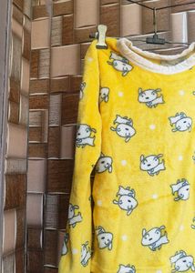 Cute Yellow Cartoon Sweatshirt