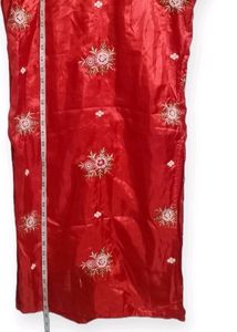 Red Embroidered Dress