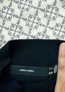 vero moda Chic Black Mock Neck Long Sleeve Top