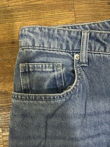 Wide Leg Blue Denim Jeans