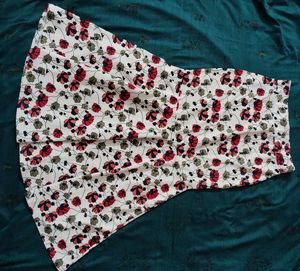 Floral Print full length skirt for woman