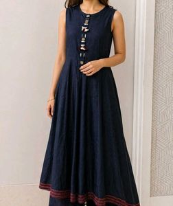 Stylish Navy Blue Anarkali Suit