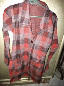Plaid Long Sleeve Jacket