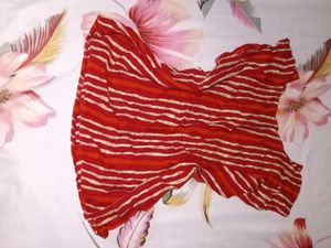 Red Striped Kurta