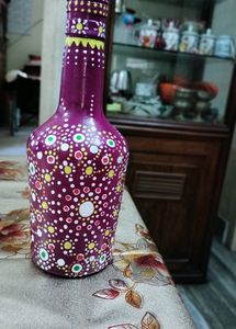 Home decor !! Bottle painting!! Handmade!! Mandala