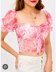 Floral Off-Shoulder Crop Top
