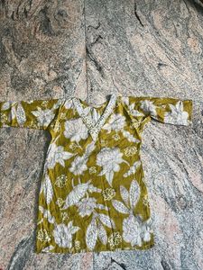 Vibrant Floral Print Kurta