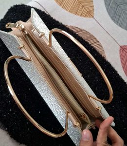 Elegant Silver Clutch