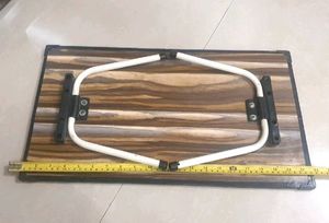 new unused Folding Table with Floral Scene