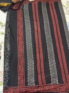 Block print Pure cotton saree