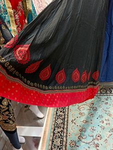 DESIGNER COTTON SLEEVELESS GOWN WITH DUPATTA