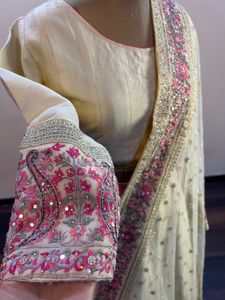 Ivory Lehenga 3 Piece Set (Bust:36)