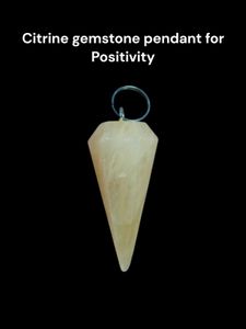 Citrine Gemstone Crystal Pendent For Positivity