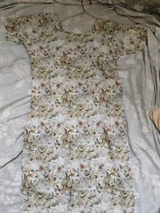 Floral Print Short Sleeve Dress