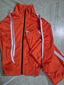Vibrant Orange Track Jacket