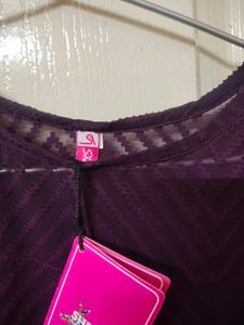 Synthetic Georgette Top With Tag Brand New