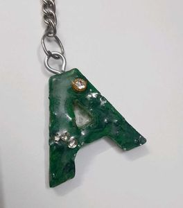 'A' Initial Keychain
