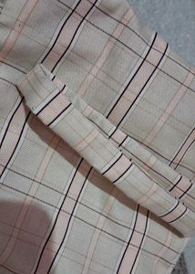 Plaid Peplum Top