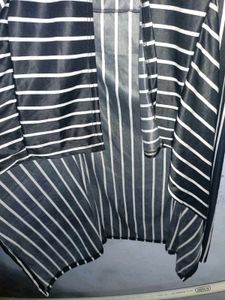Striped Waterfall Cardigan