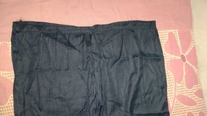 khadi cotton dark 🌑 blue woman pant stiched
