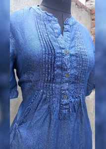 Blue Denim Kurta