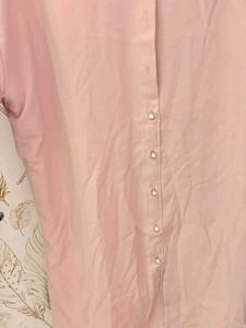 Stylish dusty Pink oversize shirt