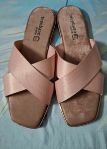 Chic Pink Slide Sandals