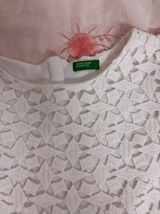 Girls White Lace Dress