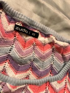 Chevron Knit Cropped Top 🌈✨