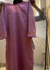Pink Embroidered Kurta