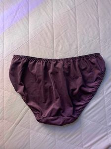Elegant Purple Lace Briefs