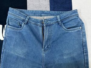 Women's Flared Blue Denim Jeans