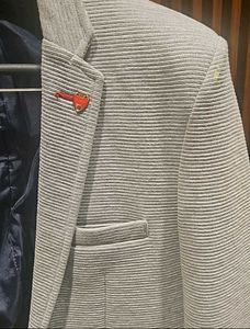 Men's Striped Blazer