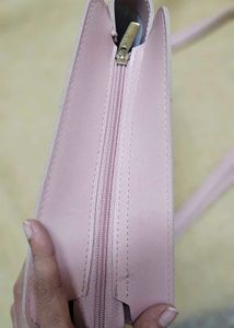 light pink shoulder/sling bag