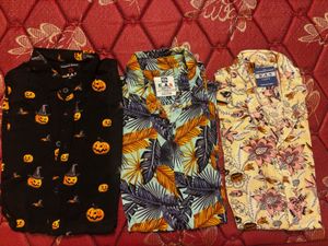 Graphic Cotton Casual Shirts - Set of 3