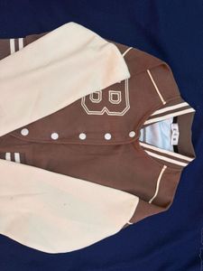 Brown Varsity Letterman Jacket