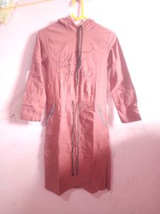 Casual Hooded Dress with "Just Jesus" Print