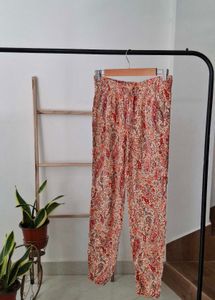 ZARA Bohemian Floral Print Pants