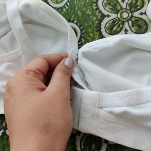 White Maternity Nursing Bra