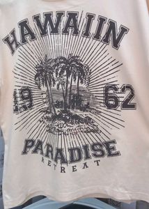 Graphic Print T-Shirt - Hawaii Paradise