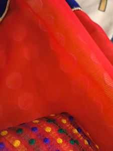 Elegant Yellow &amp; Red Saree