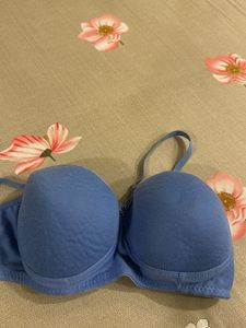 Blue Lightly padded Bra- Bust- 38
