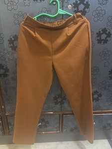 Brown Straight Leg Pants